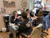 Nail and hair services were part of the Cut-A-Thon fundraising activities organized by Debbie Huster.