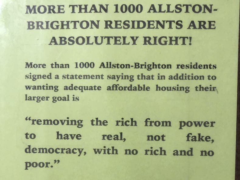 This is part of the hand-held announcement the author shows people in public places.