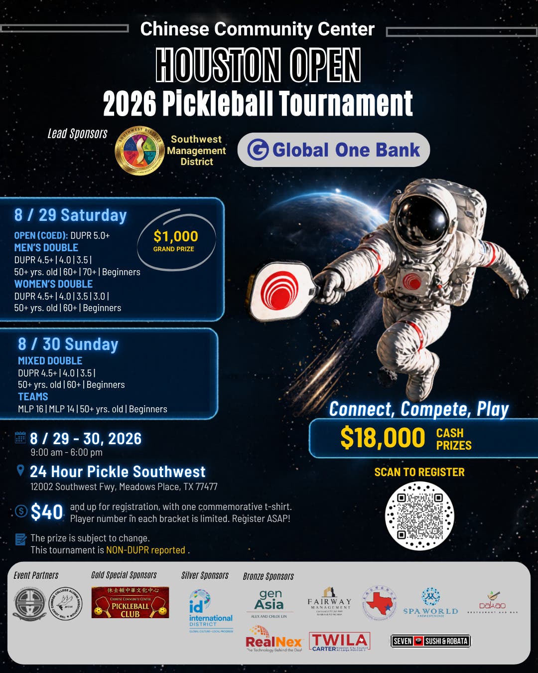Houston Open Pickleball Tournament