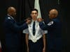 Cadet Khurshid is promoted to Cadet Lieutenant Colonel by Col J.D. Ellis, CAP and CMSgt Freddie Perry, CAP