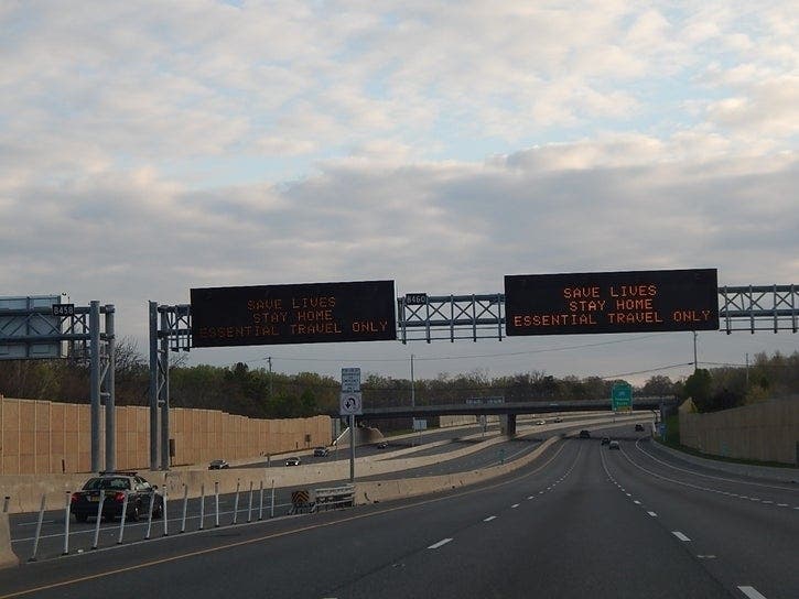 With half as many light-duty vehicles recorded on Interstate 95 than usual, satellite data suggests lower air pollution levels during the new coronavirus pandemic.