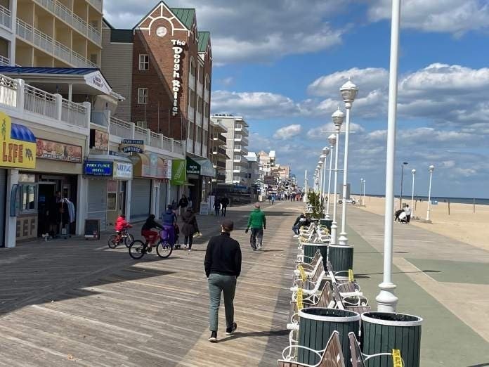The Ocean City boardwalk reopened this past weekend.