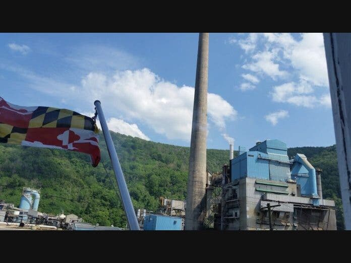 The shuttered Verso Paper Co. mill in Luke in 2019.