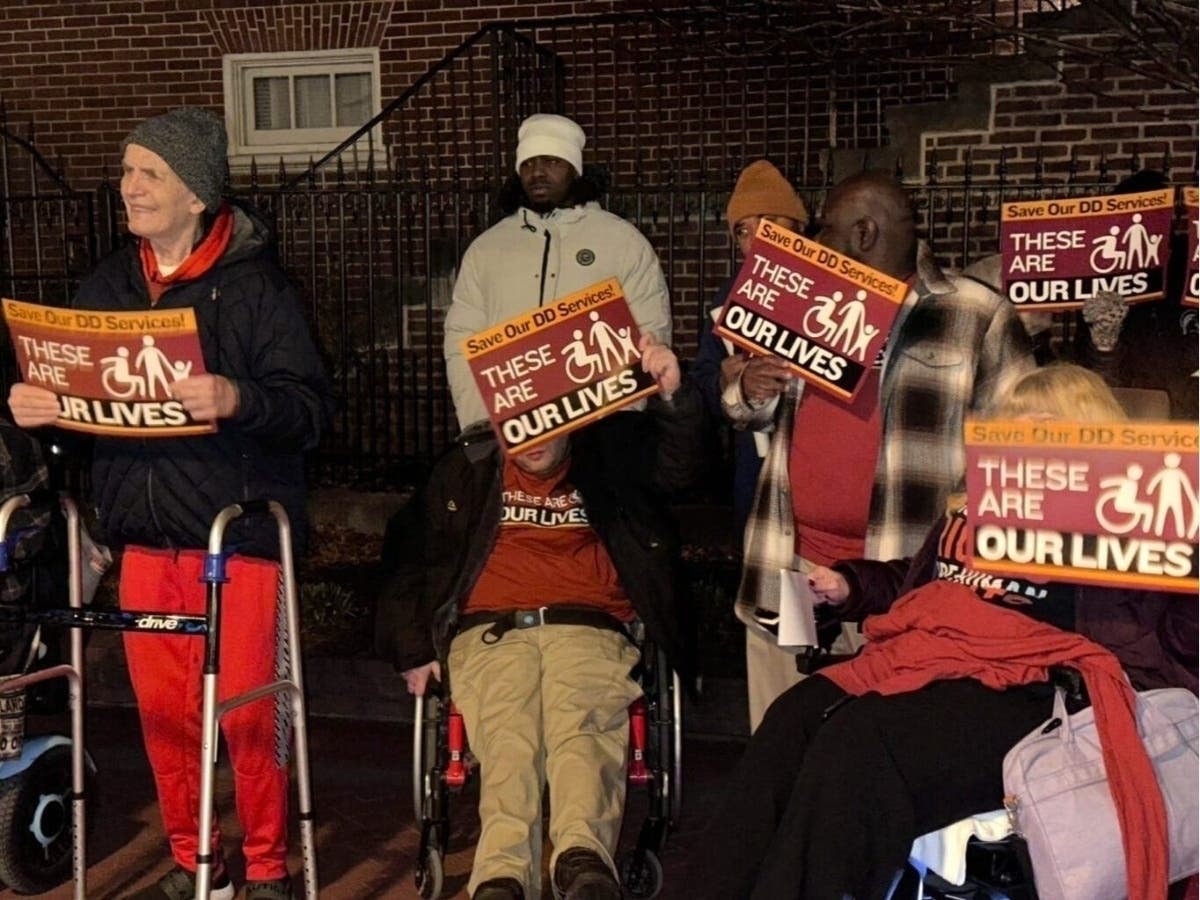 Advocates in 2025 rallied against cuts to the Developmental Disabilities Administration. They find themselves in a similar situation this year. 