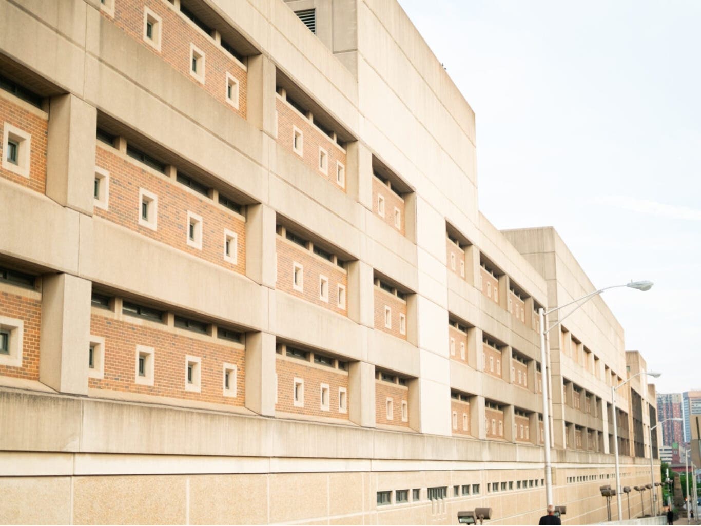 The Baltimore City Central Booking and Intake Center in a 2024 file photo. 