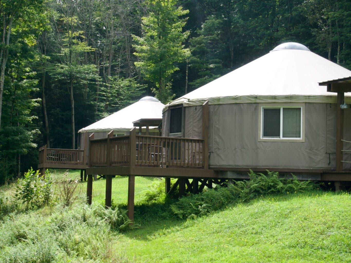  Four of the eight yurts at the new Savage Highlands State Park will be available to rent through October, after which they will likely close for the season and reopen in 2027.
