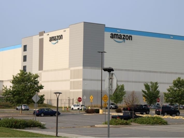 An Amazon warehouse near Newport, Delaware. The Federal Trade Commission and 22 states have sued Amazon over an alleged scheme to inflate advertising prices.