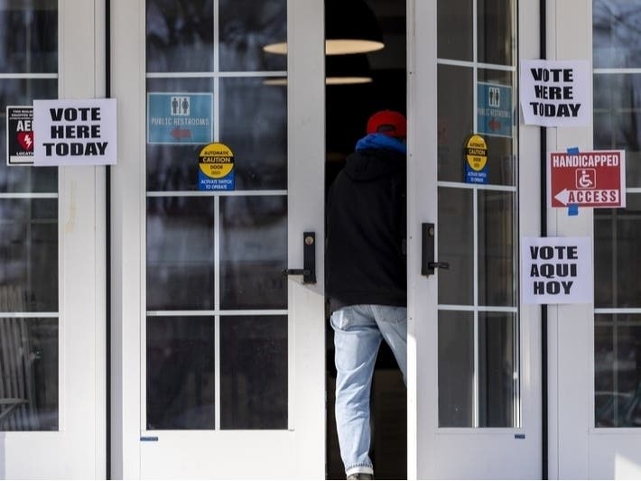 The first day of early voting in the special primary election at Watsessing Park Community Center in Bloomfield, New Jersey on Jan. 26, 2026. 