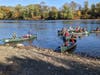 Scouts from Troop 301 canoe 20 miles on the Delaware river
