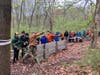 Troop 154 at the Grenade Toss station