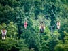Scouts and Adult Leaders zip lining