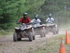Troop 154 scouts riding ATVs