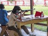 Scout at rifle range