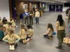 Senior scouts providing instruction