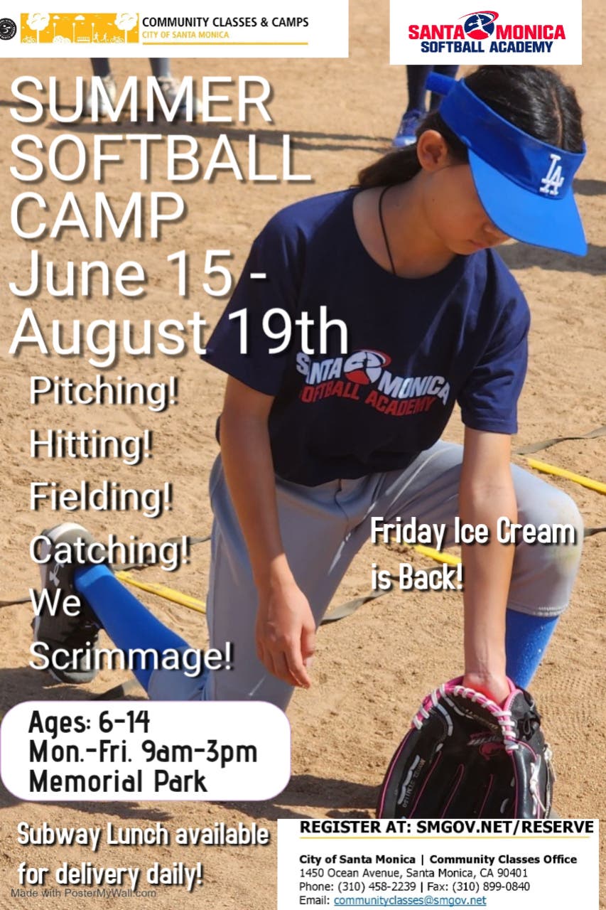 Santa Monica Softball Academy Summer Softball Camps!