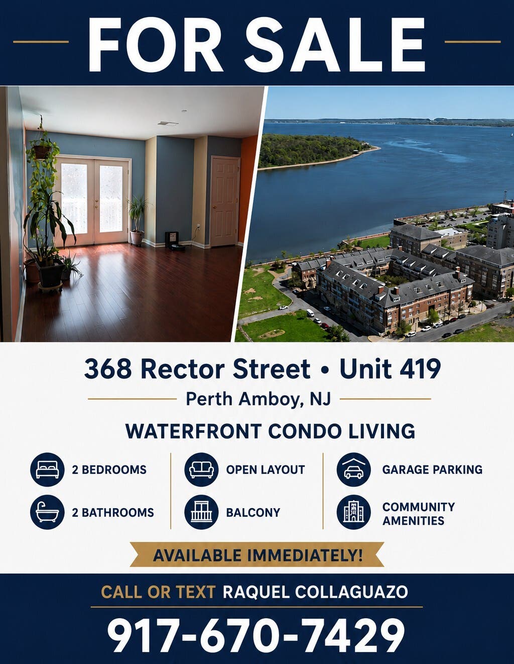 2 Bedroom Waterfront Condo for sale