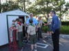 Chris O'Connor Food Pantry Manager thanks scouts for their hard work. 