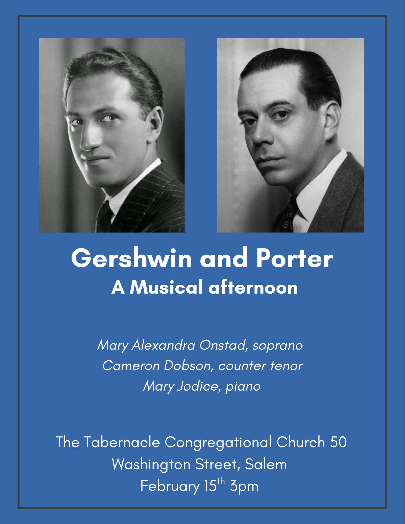 An afternoon concert of Gershwin and Porter