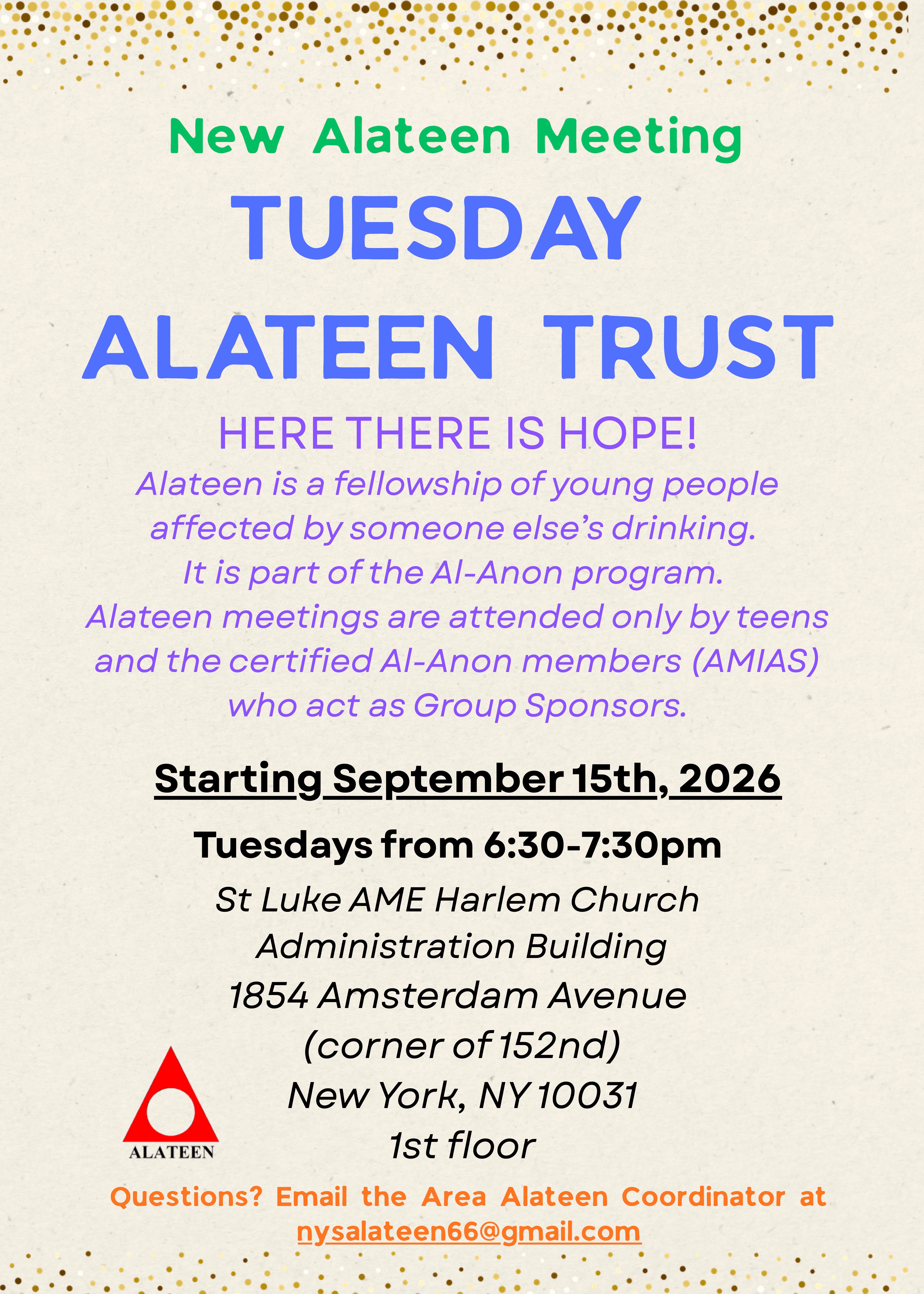 NEW Alateen Meeting!