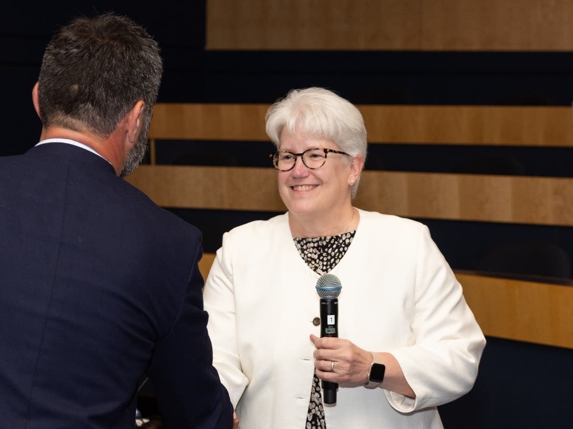 The Harper College Board of Trustees appointed Dr. Tricia Elliott, a former Harper adjunct instructor, to fill a vacancy on the board through April 2027.