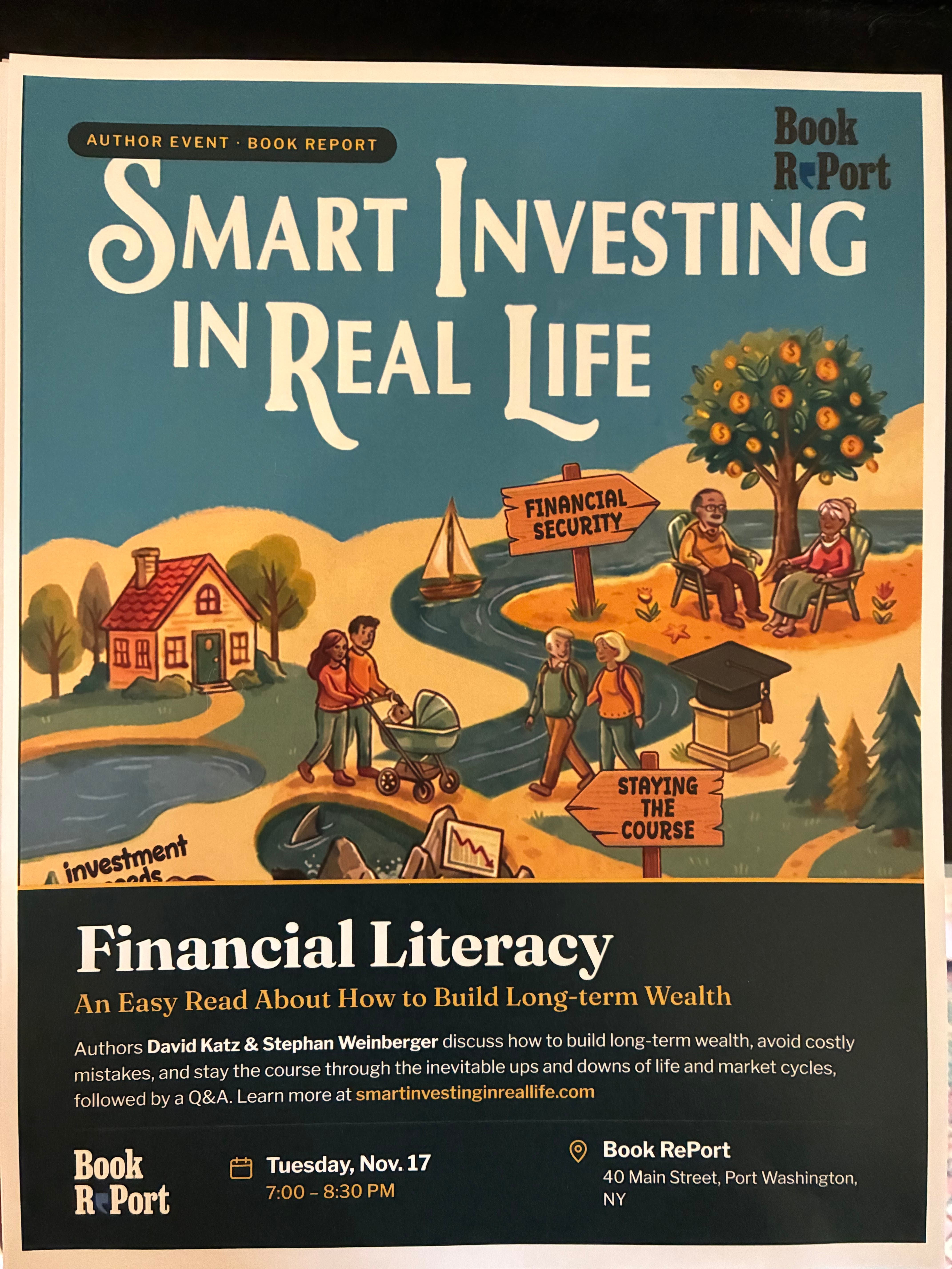 Financial Literacy: An Easy Read About How to Build Long-term Wealth — Author Talk at Book RePort