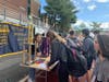 FBLA's Club Fair booth. 