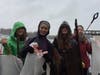 FBLA Members at the Harbor cleanup. 