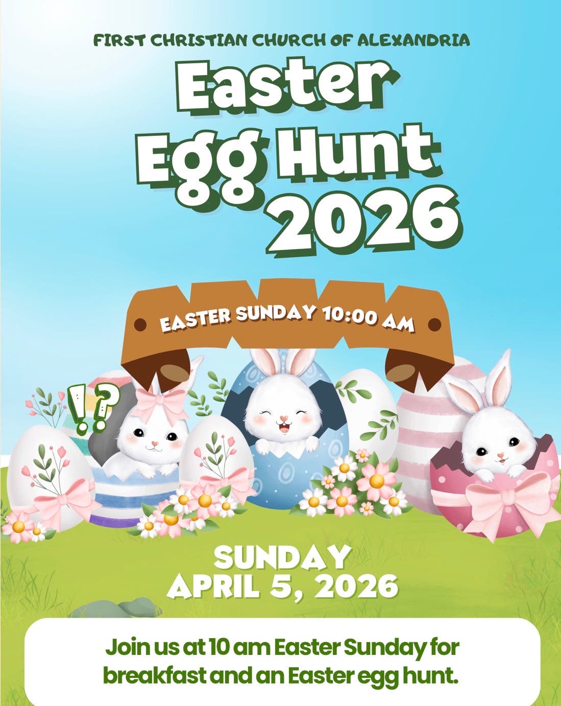 Free Easter Egg Hunt & Breakfast ☔️ or ☀️