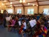 Director Matthew Schneider leading a final rehearsal with the rock orchestras on Sunday night. 