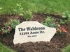 Custom sandblasted stone from The Master Blasters