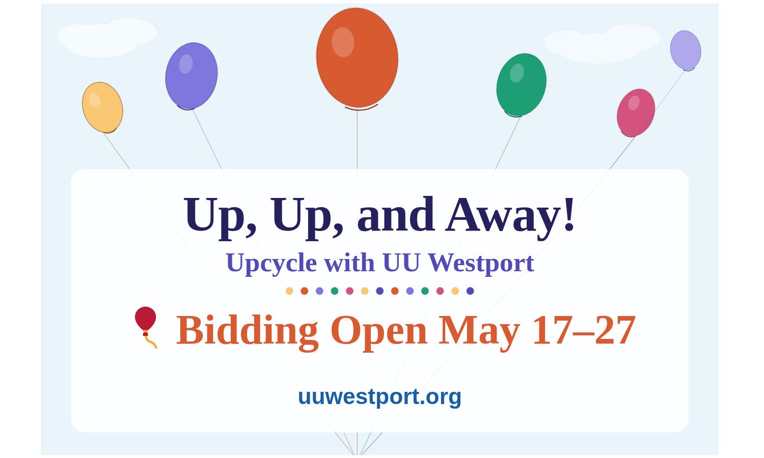 UU Westport Upcycling Online Auction: Treasures for everyone! 