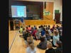 Colin Deibler Presenting to Elementary School Students at Centre City School.