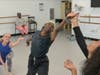 Members of the Veteran Civilian Arts Ensemble create a dance.
