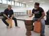 Members of the Veteran Civilian Arts Ensemble make music. 