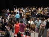 Students, parents and educators at the Patel Conservatory's Performing Arts College and Career Fair