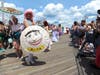 A parade participant in the Mermaid Parade down Boardwalk in Coney Island, Saturday, June 22, 2019.