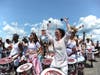 Drummer performance in the Mermaid Parade down Boardwalk in Coney Island, Saturday, June 22, 2019.