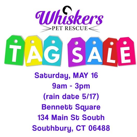 Whiskers Pet Rescue Tag Sale