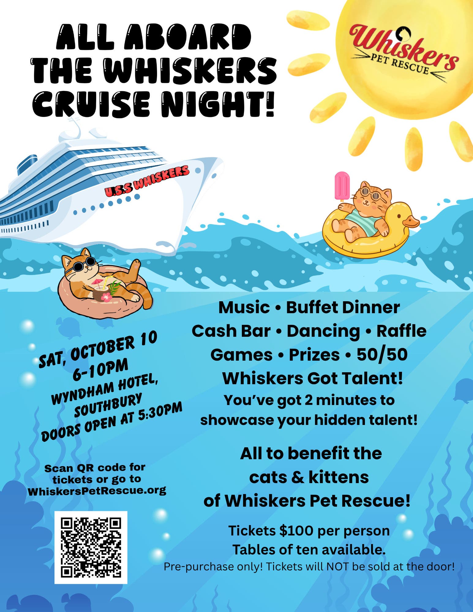 Whiskers CRUISE NIGHT Annual Benefit Dinner