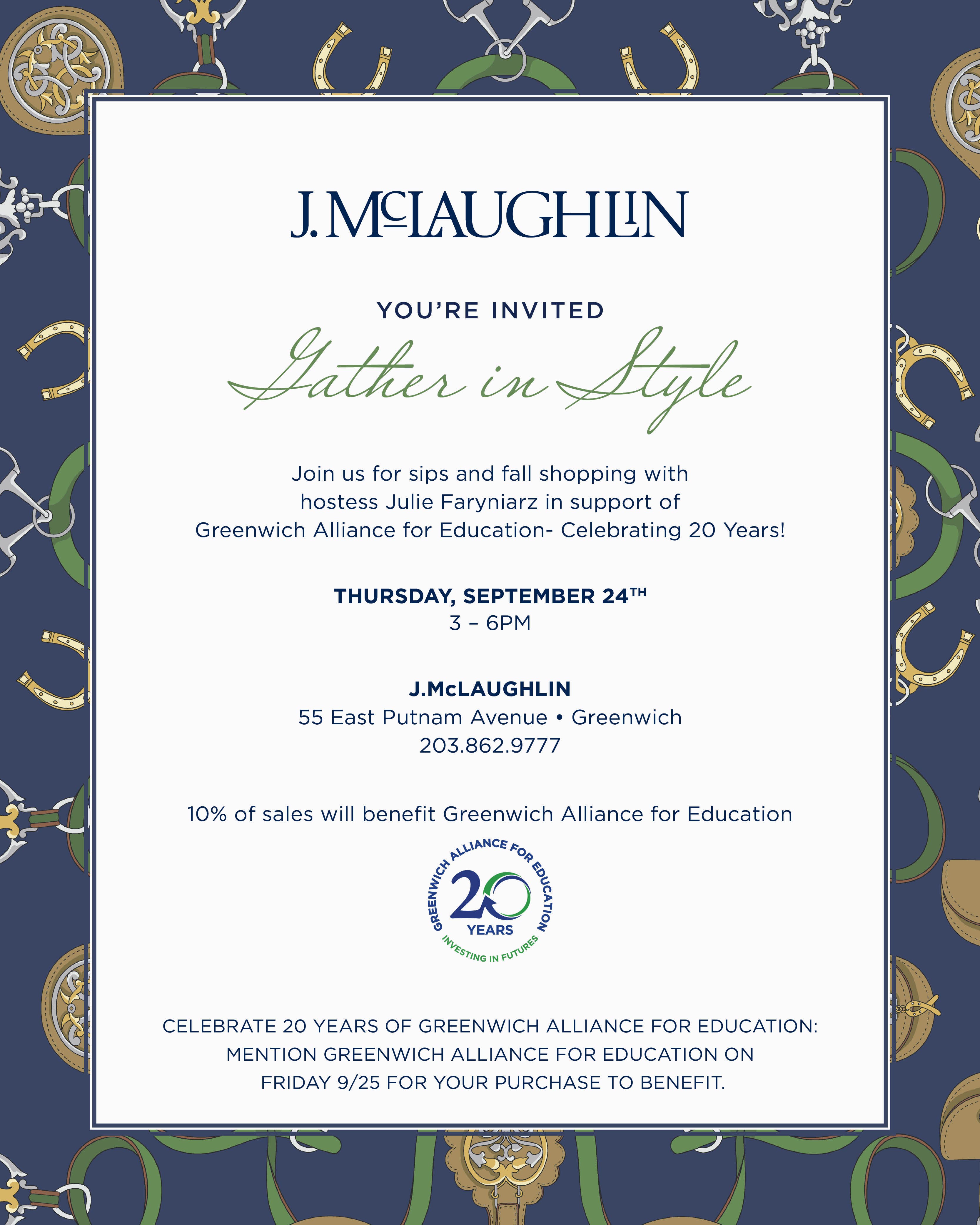 Gather in Style: Shop to Support Greenwich Alliance for Education
