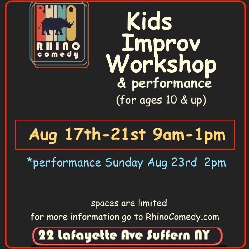 Kids Improv Workshop Week