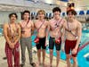 Senior Boys from left to right - Jacob Hernandez (Bloomfield), Olin Webb (Montclair), John Sagui (Clifton), Harris Conk (Montclair), Rylan Gorman Zaldo (Montclair) 