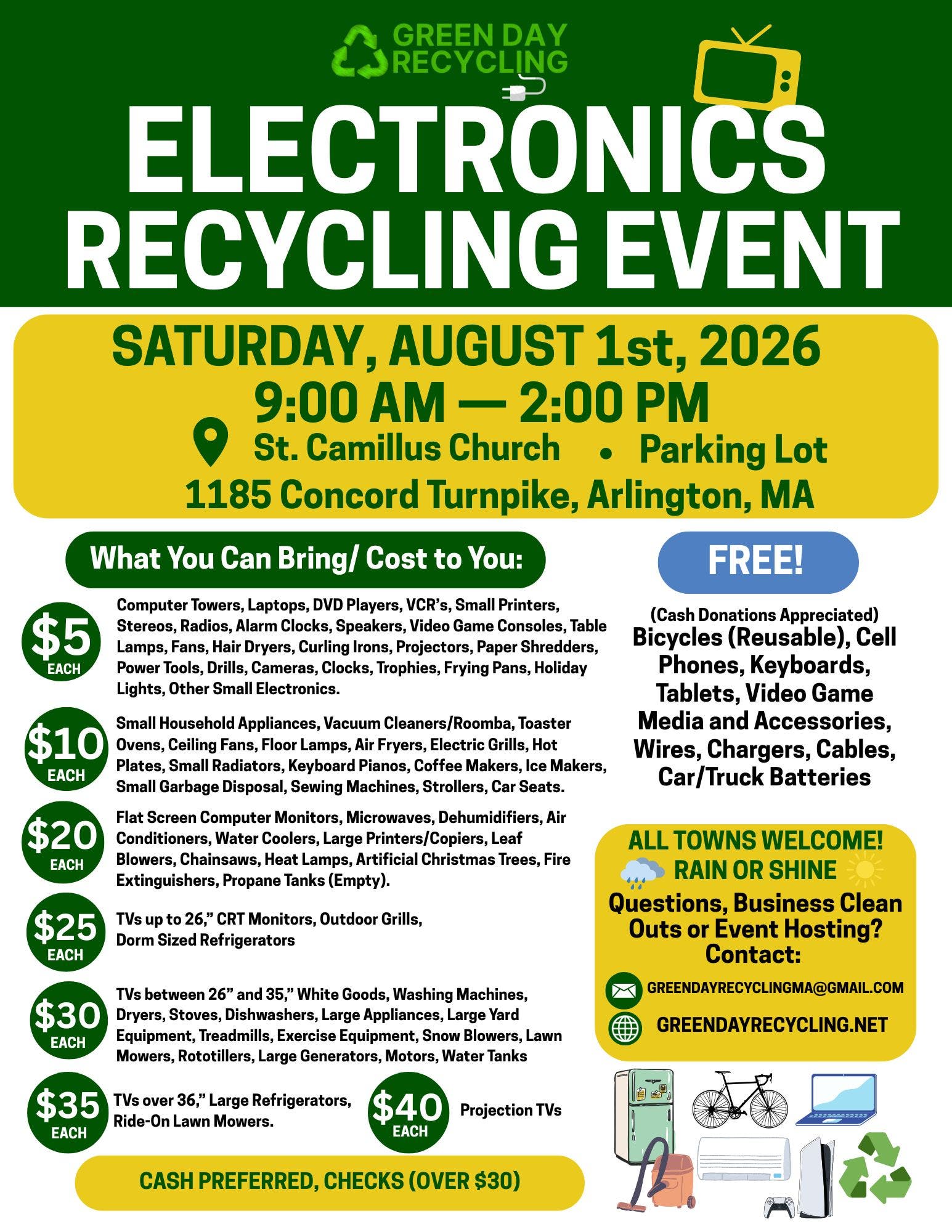 Arlington Electronics Recycling Event ♻️