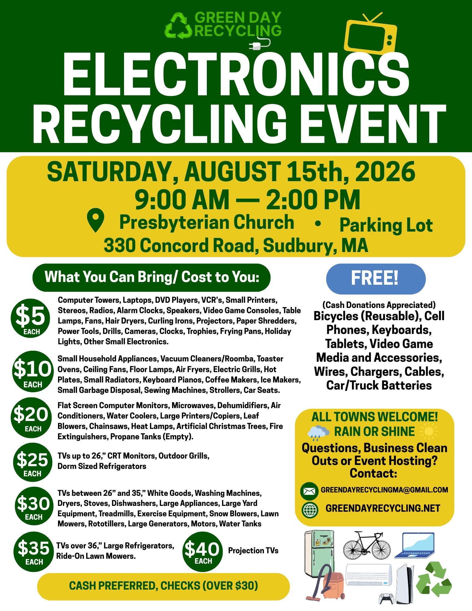 Sudbury Electronics Recycling Event