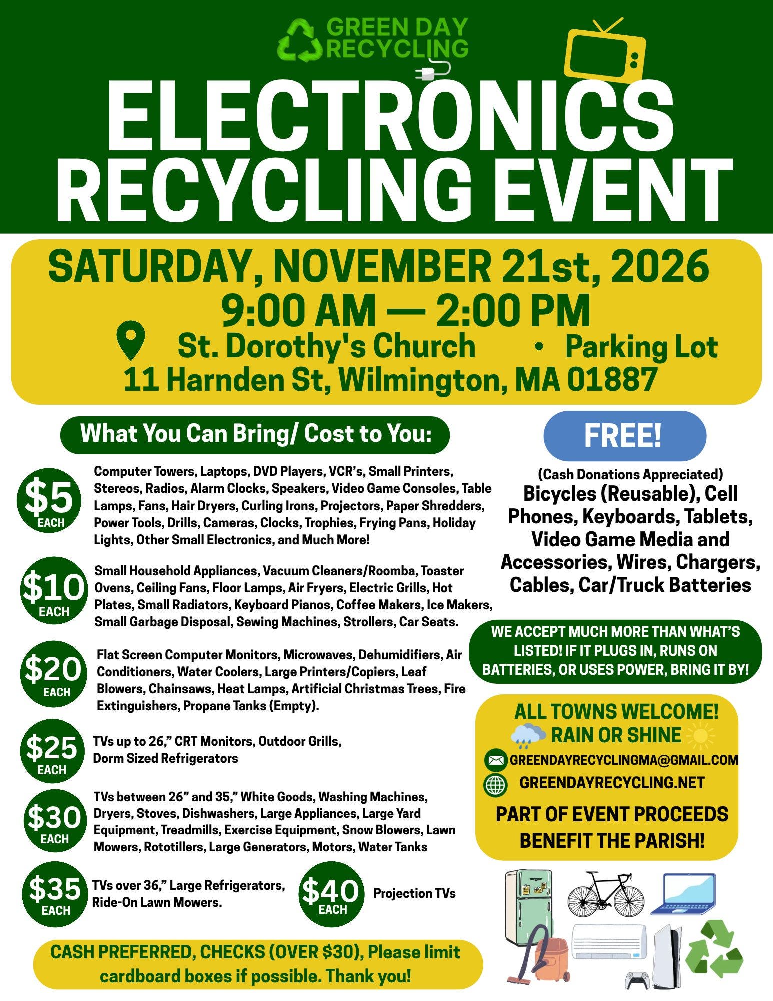 Wilmington Electronics Recycling Event ♻️ 