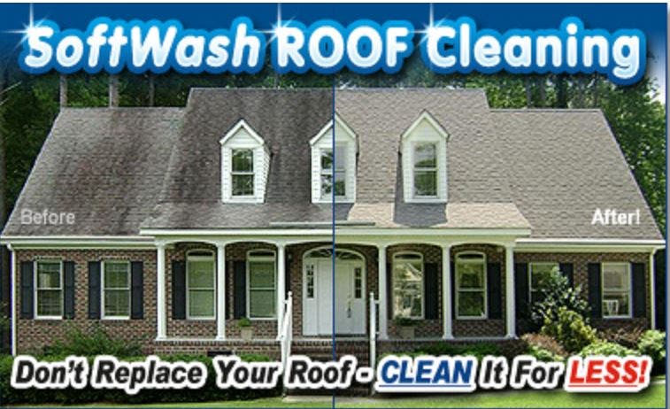 Soft Wash Roof Cleaning Service & Pressure Washing Services