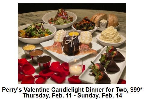 Perry's Valentines Dinner for Two