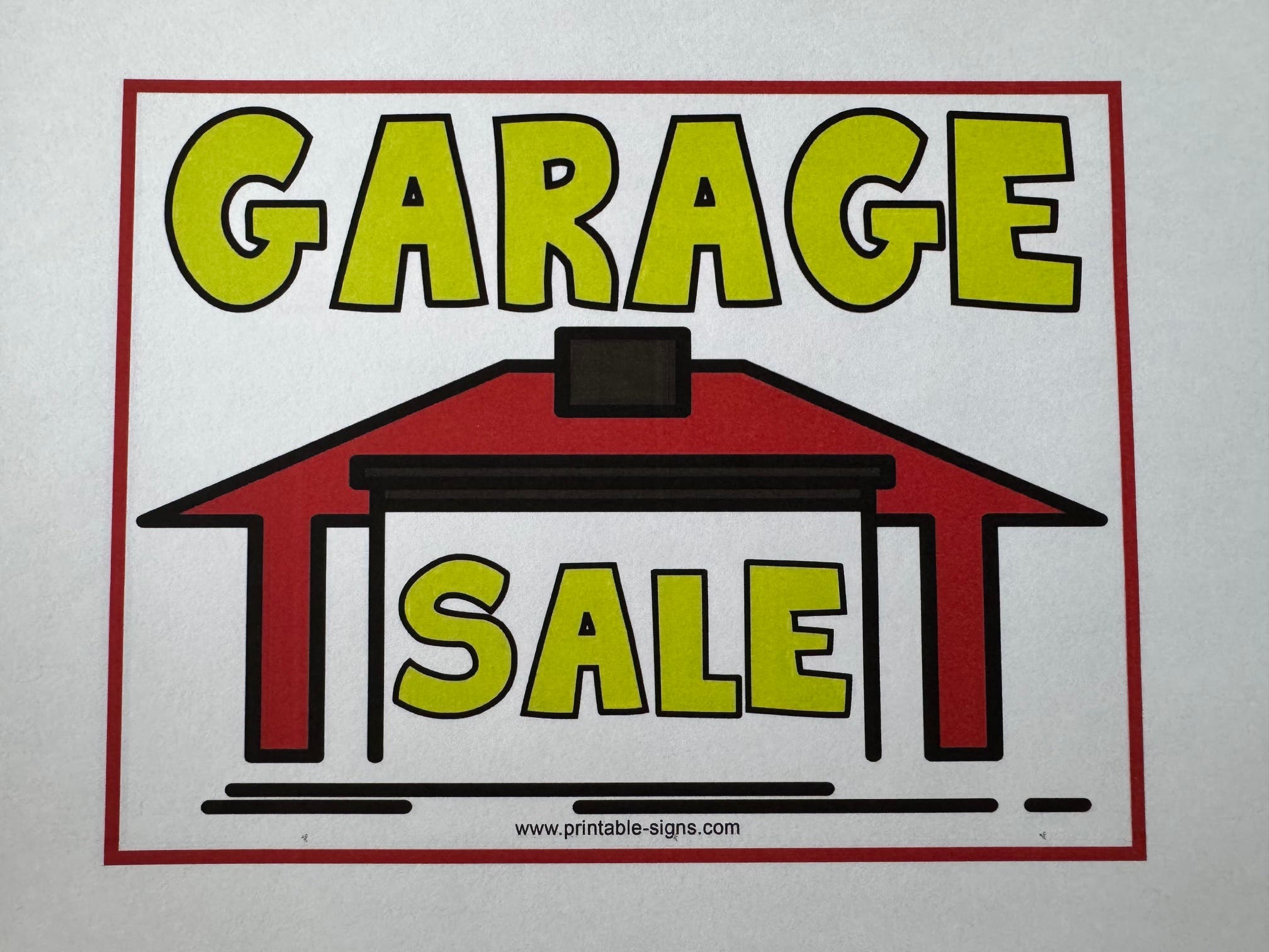 The "Practically Giving It Away" Garage Sale
