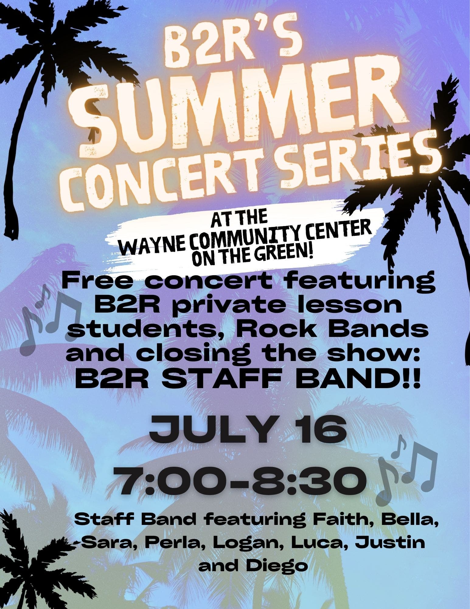 Free Concert from Bach to Rock Music School!