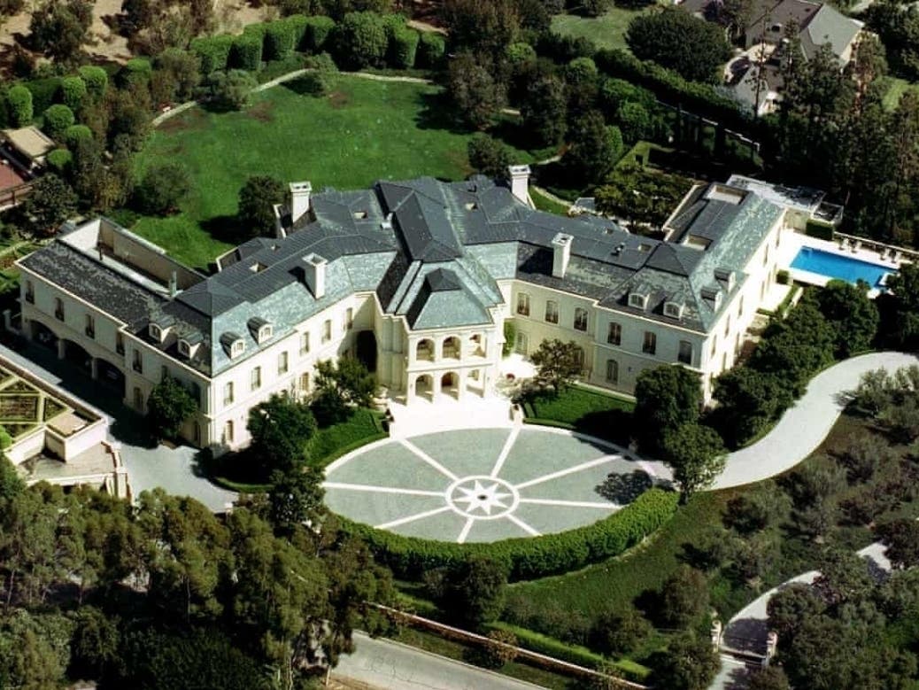 This 56,500 sq ft Holmby Hills mansion, once belonging to television producer Aaron Spelling, has sold for $120m.